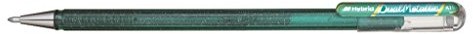 Pentel K110 Dual Metallic Hybrid Dual żel metaliczny żel Roller, błyszczące, 1 sztuki, 2 różnych efektów kolorystycznych na jasnym/ciemnym papieru 0,5mm K110-DDX