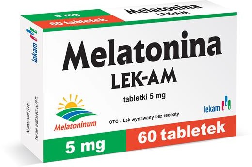 PRZEDSIĘBIORSTWO FARMACEUTYCZNE LEK-AM SP. Z O.O. Melatonina 5 mg 60 Tabl.