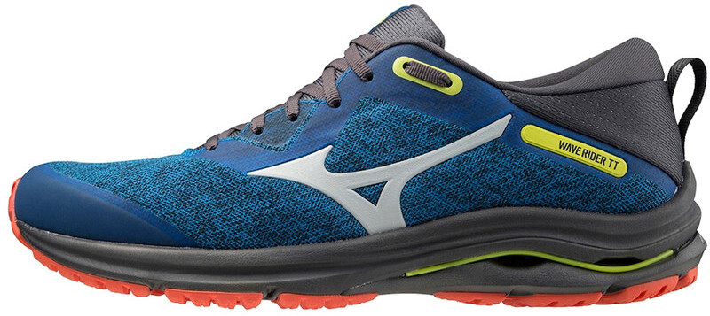 Mizuno Wave Rider TT 2 Shoes Men, directoire oblue/dawn blue/mandarin red UK 11,5 | EU 46,5 2021 Buty szosowe J1GC203224-46,5