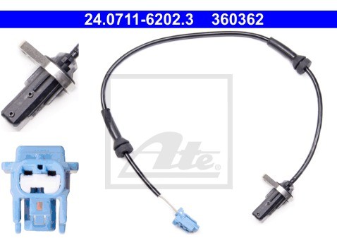 ATE Czujnik, prędkosć obrotowa koła 24.0711-6202.3