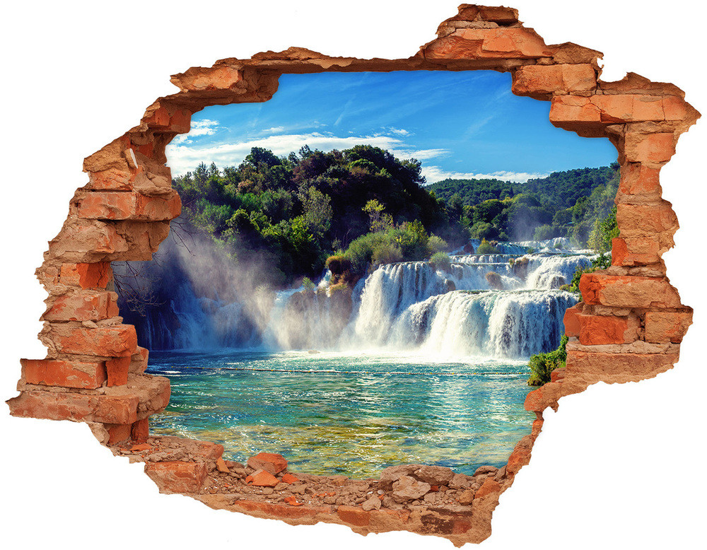 Wallmuralia.pl Dziura 3d foto tapeta naklejka Konie w galopie