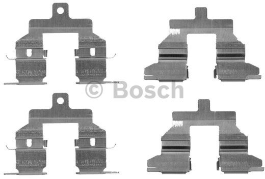 Bosch Zestaw osprzętu do okładzin tarcz hamulcowych tył 1 987 474 715