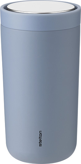 Stelton Kubek termiczny To-Go Click 200 ml szaroniebieski z podwójnej stali 675-37
