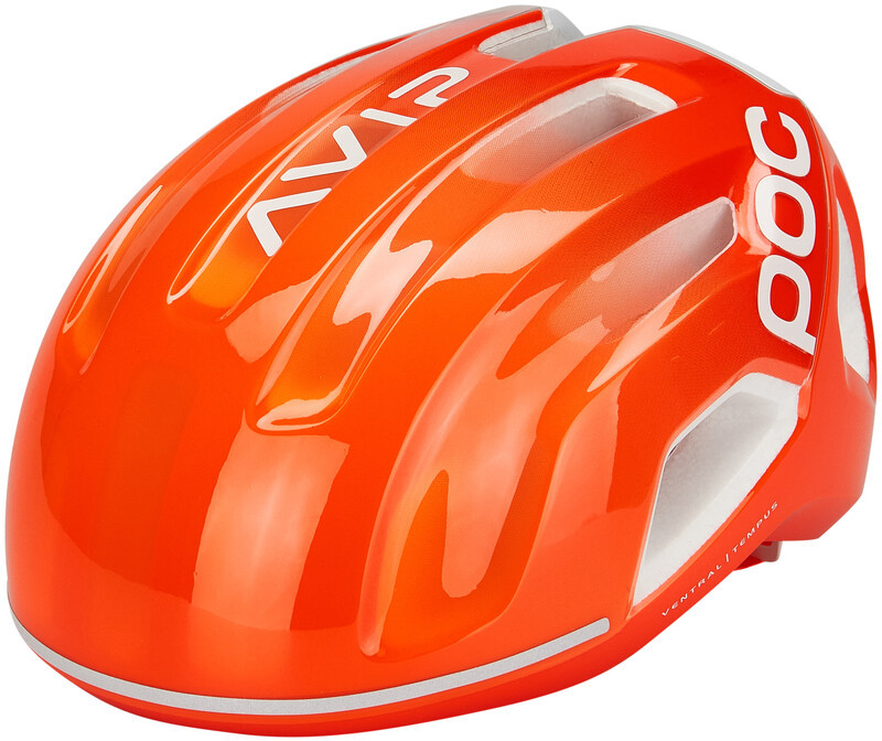 POC Ventral Tempus SPIN Helmet, fluorescent orange avip S | 50-56cm 2021 Kaski triathlonowe PC106911217SML1