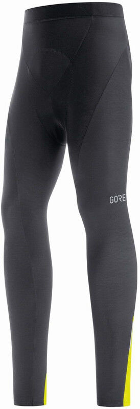 Gore wear WEAR C3+ Spodnie termiczne Mężczyźni, black/neon yellow L 2020 Spodnie MTB długie 100649990805