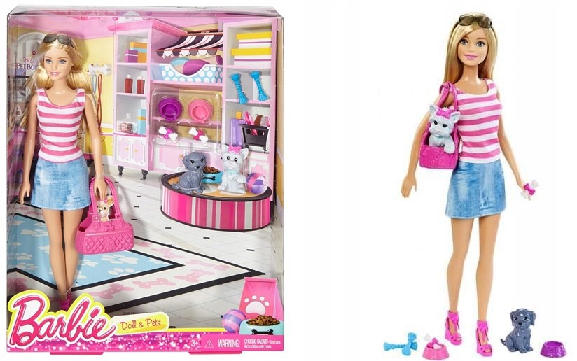 Mattel Lalka Ze Szczeniaczkami DJR56 Mattel