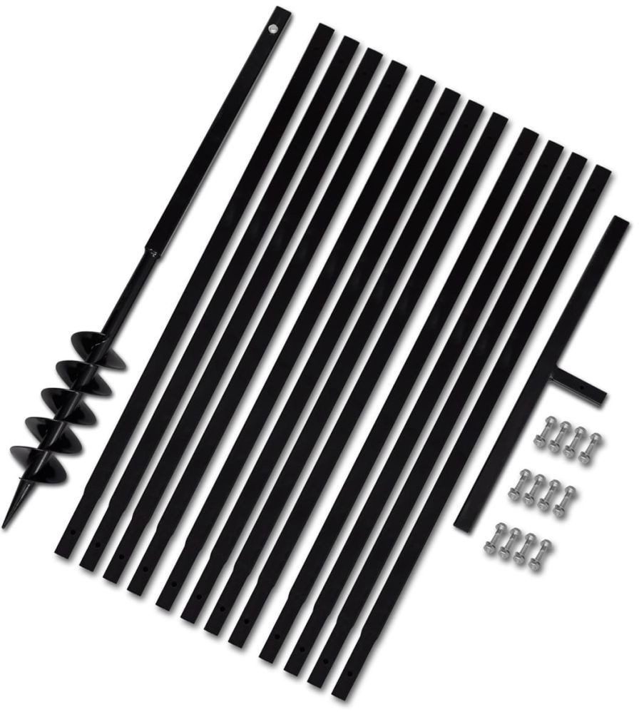 vidaXL vidaXL Świder glebowy z uchwytem, 100 mm, rurą przedłużającą, 13 m, stal