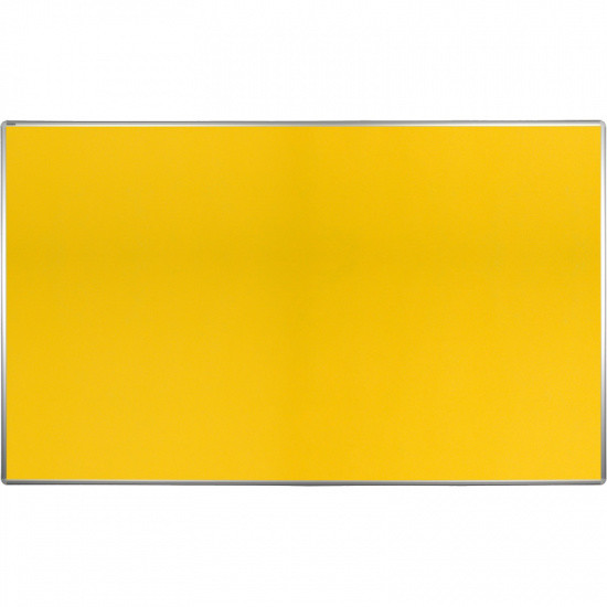 ekoTAB Tablica tekstylna ekoTAB w aluminiowej ramie, 200x120 cm, żółta 535126