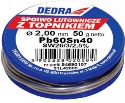 Dedra Lut z topnikiem 2mm 31L42005 Dom001065