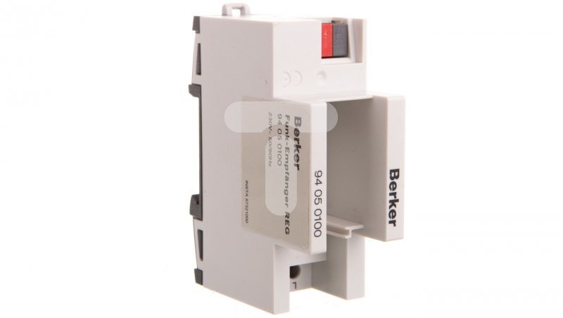 Hager Polo Berker Funbuks Odbiornik radiowy DMS 433,42 MHz jasnoszary 94050100 94050100