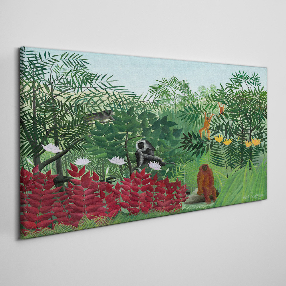 PL Coloray Obraz na Płótnie Tropikalny Las Henri Rousseau 140x70cm
