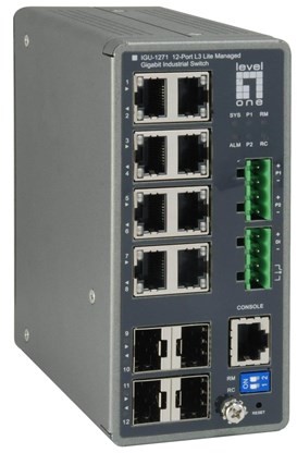 LevelOne IGU-1271 - switch - 12 ports - Managed
