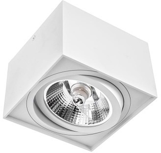 Spectrum CHLOE AR111 GU10 IP20 kwadratowa biała ruchoma downlight SLIP005038