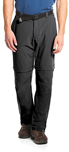 Maier Sports spodnie funkcjonalne T-Zipp-off Tajo z 90% PA, 10% EL, w 26 rozmiarach, z paskiem, bielastyczne, szybkoschnące i odporne na działanie wody, czarny, 114 133003_900_114