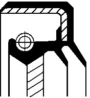 CORTECO Pierścień uszczelniający wału, wał korbowy CORTECO 15030309B