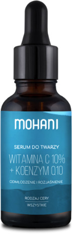 Mohani Mohani Odmładzająco-rozjaśniające serum do twarzy z 10% witaminą C i koenzymem Q10 30ml 60760-uniw