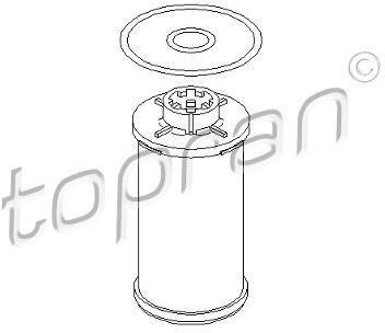 TOPRAN Filtr hydrauliczny, automatyczna skrzynia biegów 113 241