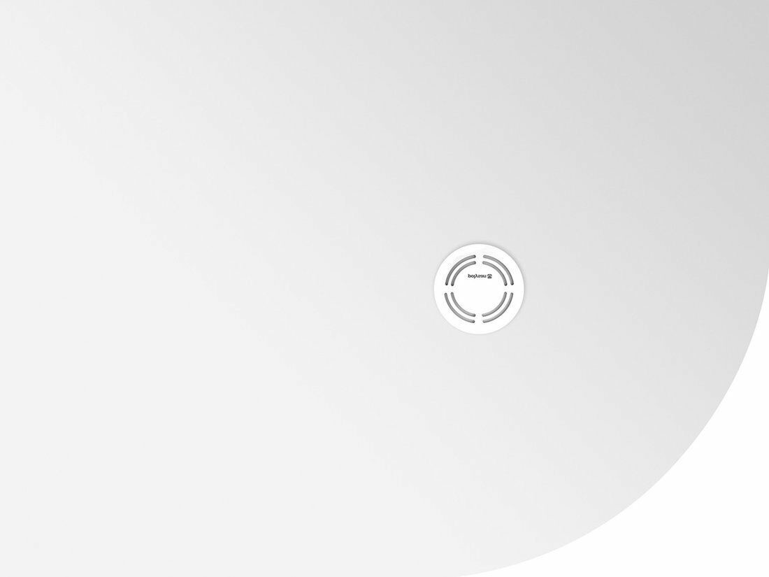 Polysan FLEXIA brodzik kompozytowy półokrągły z możliwością docinania 110x80x2,5cm R550 lewa 91261