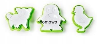 PLASTIKOWE FOREMKI WYKRAWACZE 3 szt mix