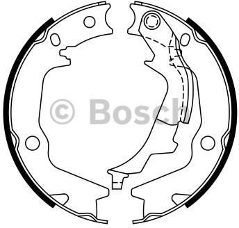 BOSCH Zestaw szczęk hamulcowych, hamulec postojowy 0 986 487 768