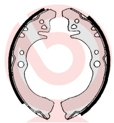 BREMBO Zestaw szczęk hamulcowych S 16 507