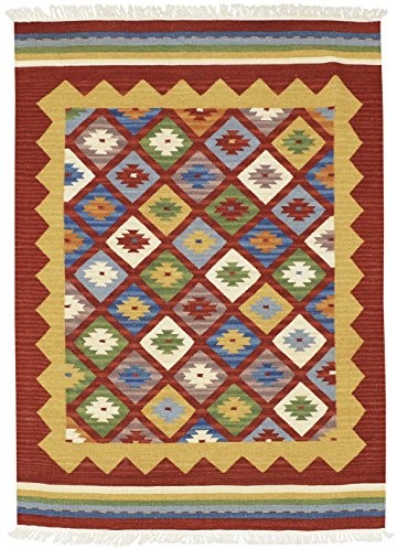 Bakero dywan Kilim Classic K-14, wełna, czerwona, 230x170x0,80 cm bain0006019