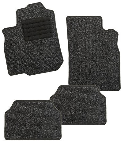 CarFashion Basic karbowana C03, wystarczy po prostu Auto wycieraczka z żebra w kolorze antracytowym, z przodu i z tyłu, bez uchwytu do Matte 255042