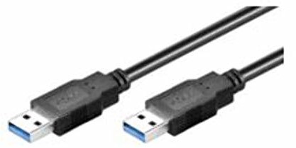 MicroConnect USB 3.0, M/M, 3 m kabel USB (M/M, 3 m, 3.0 (3.1 generacji) 1), USB A, USB A, wtyczka/wtyczka, czarna) USB3.0AA3B