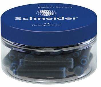 Schneider Naboje niebieskie 30 szt.plastikowy słoik