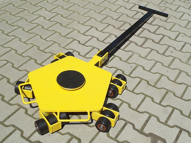 122 12258871 Wózek rotacyjny z płytą obrotową rolki 15x nylon nośność 5 T) 58871-uniw