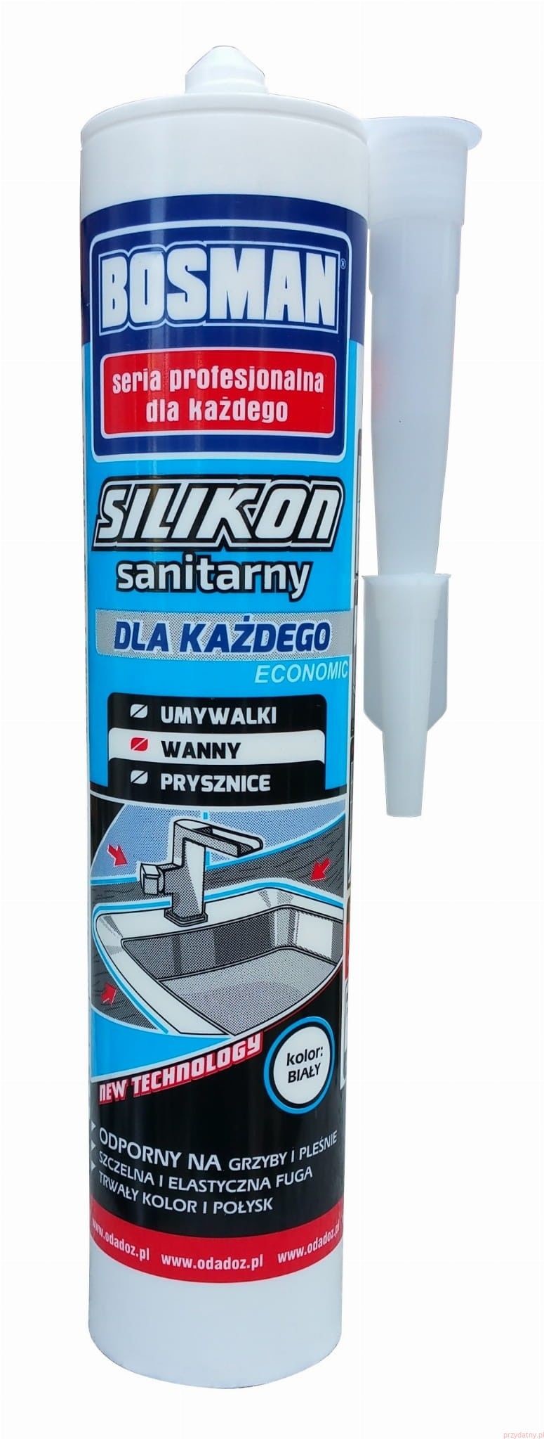 Silpac Bosman BOSMAN sanitarny bezbarwny 310ml BOSSISAXX310