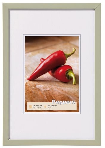 Walther Design Peppers drewniana ramka na zdjęcia., szary, 13 x 18 cm