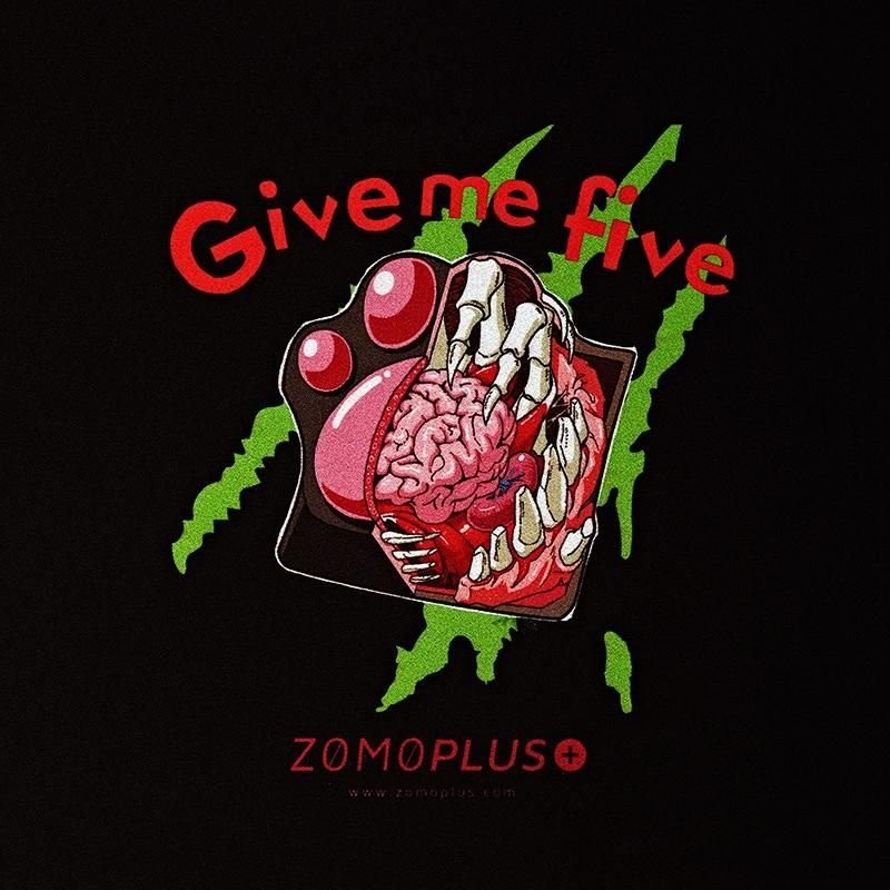 ZOMOPLUS Podkładka  Give Me Five czarna 0759663285056