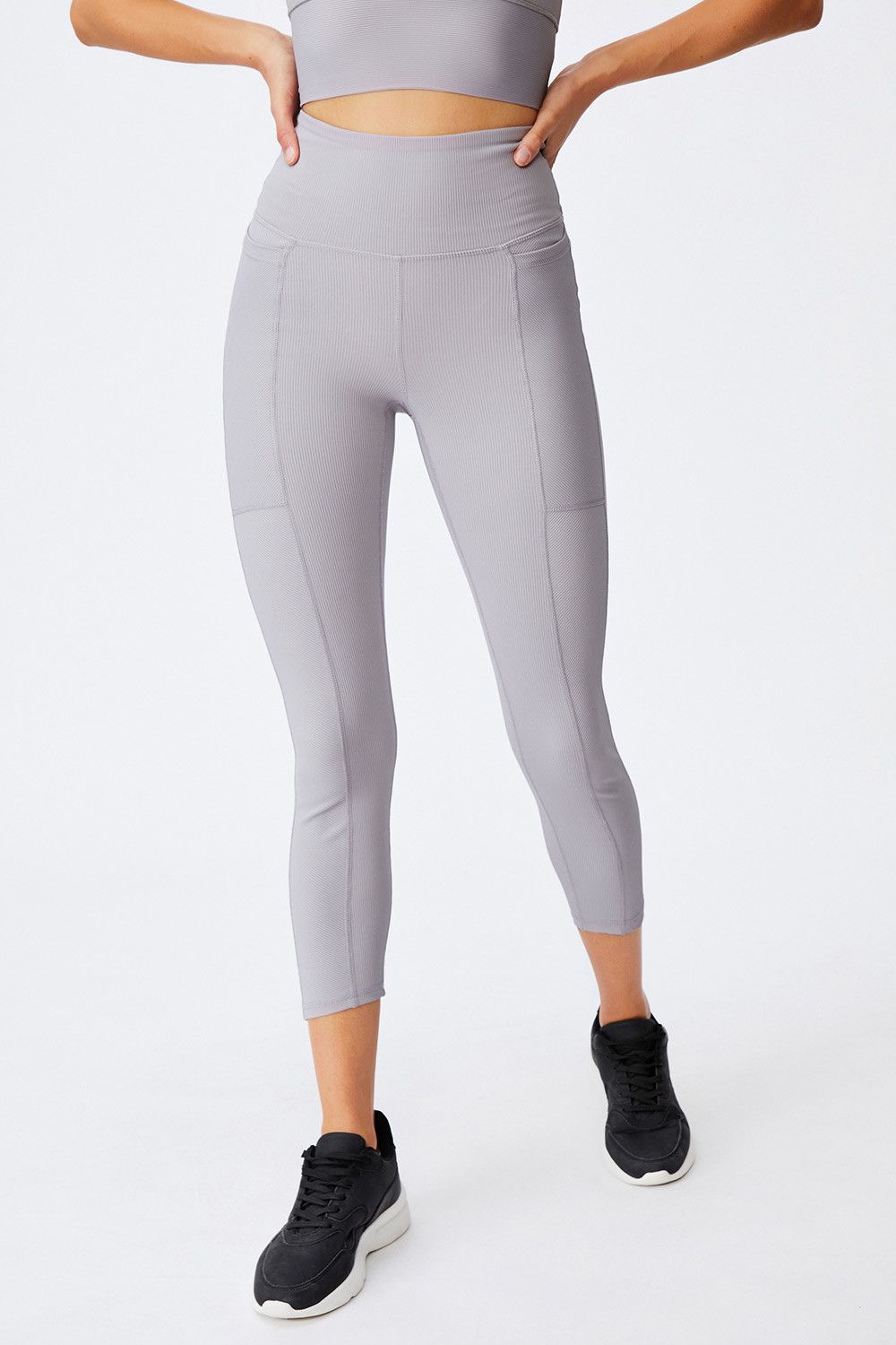 Cotton On Legginsy sportowe Rib Pocket