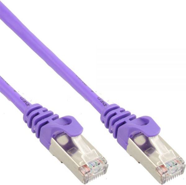 InLine Patchcord SF/UTP Cat.5e fioletowy 7.5m 72575P