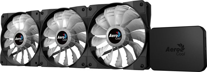 Aerocool P7-F12 PRO RGB LED 3x Wentylator 120x120x25mm + HUB RGB P7-H1 (AEROP7-F12PRO-RGBHUB)