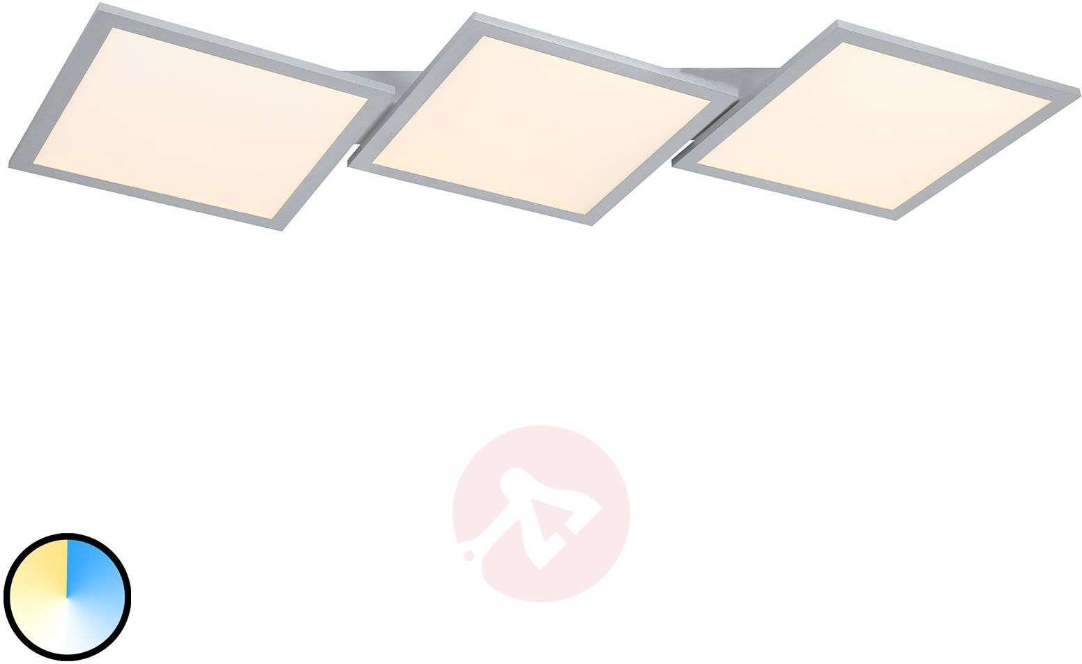 Lampenwelt com Lampa sufitowa LED Ilira, ściemniana, CCT, 3-pkt.