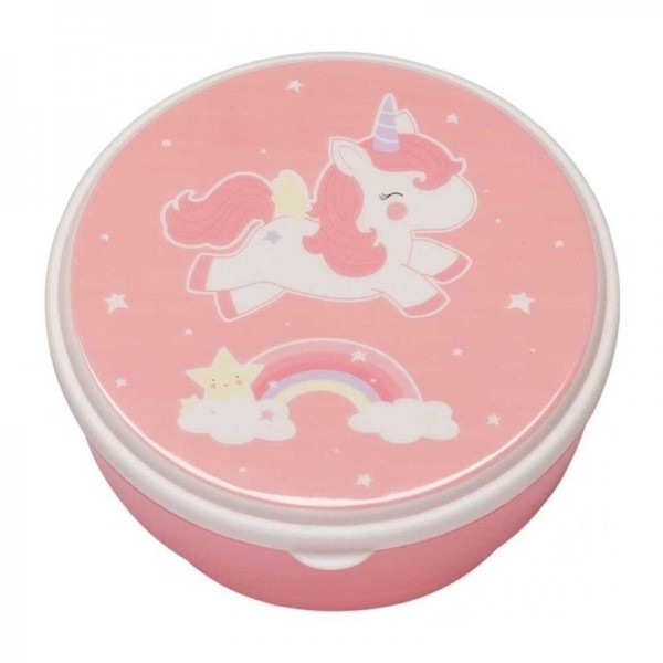 A Little Lovely Company A Little Lovely Company A Little Lovely Company Lunchbox Złoty Jednorożec zestaw 4 szt 8719033867123