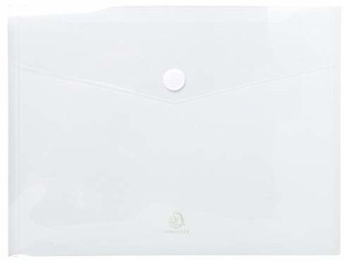 Exacompta Exacompta 56421e woreczek z 5 skoroszytami A4 z zapięciem na rzepy, 24 x 31,5 bezbarwny 56421E