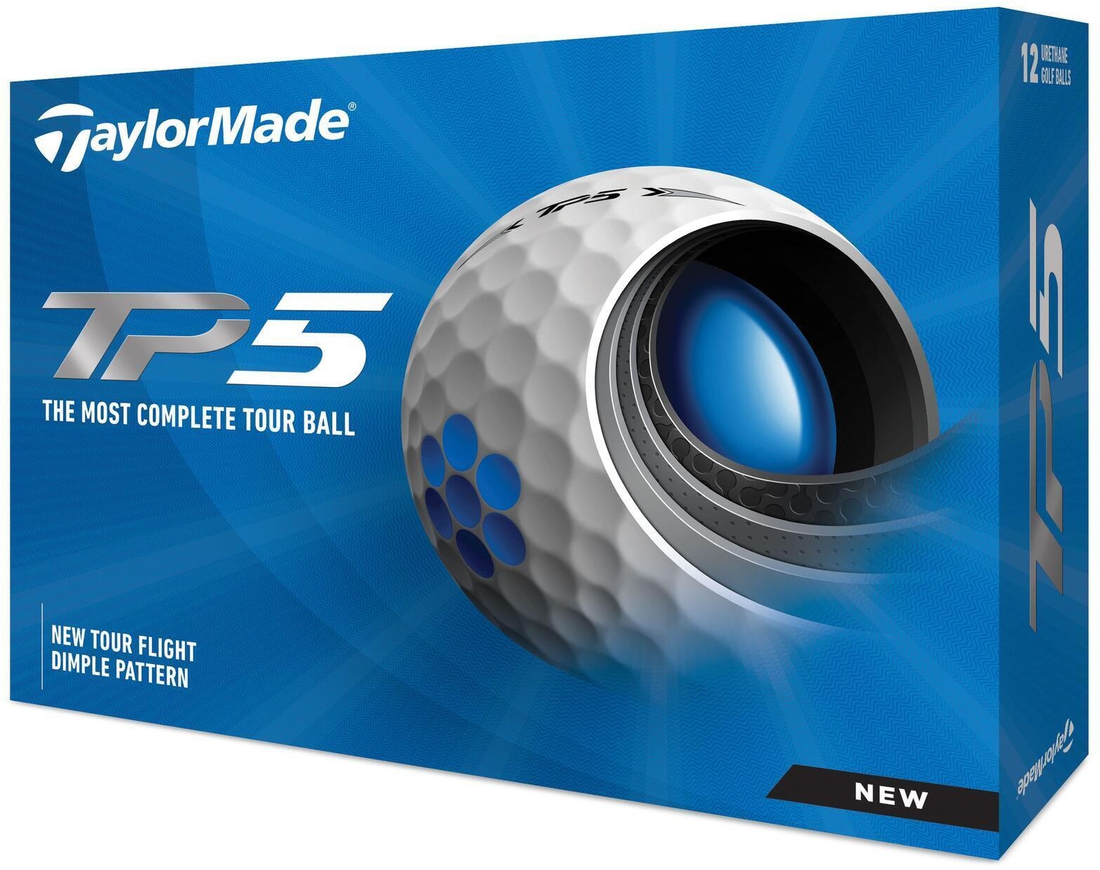 Taylormade Piłki do golfa TP5 białe x12 1200102257961