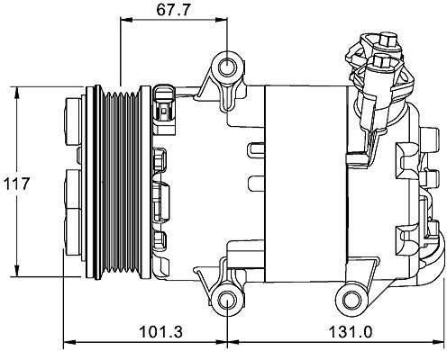 Mahle MAHLE ACP 1330 000P kompresor A/C BEHR PREMIUM LINE ACP 1330 000P