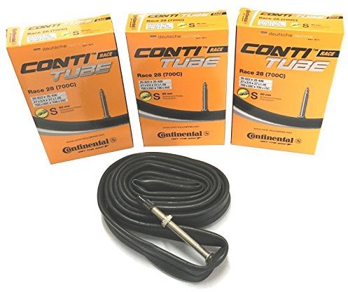 Continental Race 28 700 X 20 25 °C BIKE Inner Tubes (Pack of 3) Presta 60 MM Long Valve 3packTUB007