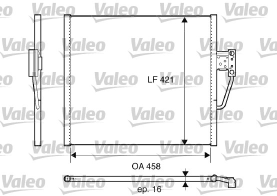 VALEO skraplacz 817607