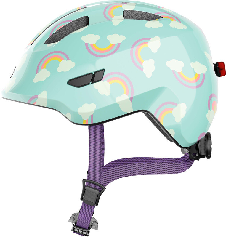 Abus Smiley 3.0 LED Helmet Kids, niebieski M | 50-55cm 2022 Kaski rowerowe 67301