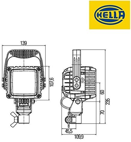 Hella Power Beam  1 reflektor roboczy GA 996 192  051  3000 1GA 996 192-051