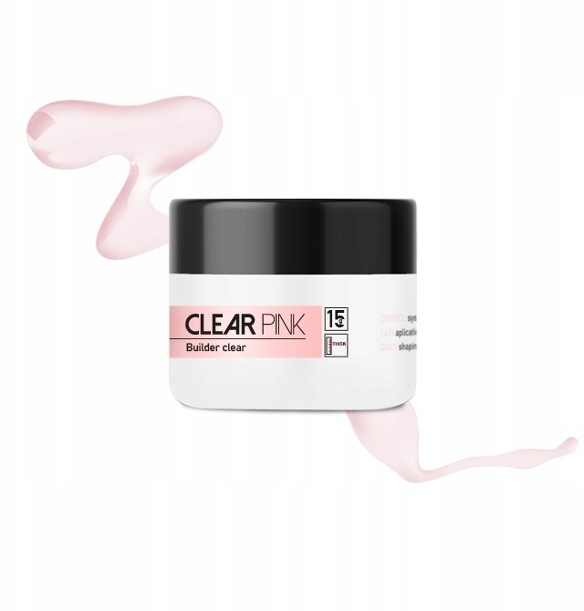 Żel budujący różowy Simple Shape Clear Pink-15g