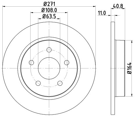 HELLA PAGID Tarcza hamulcowa PAGID 8DD355118-221