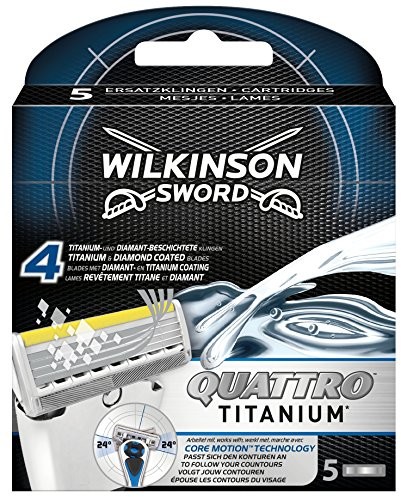 Wilkinson Sword Quattro Titanium Core Motion ostrzy do maszynek do golenia 5 szt. 7001096D