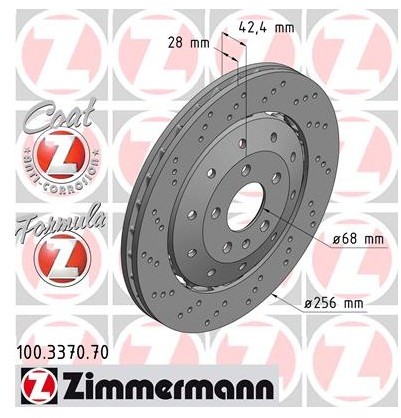 Zimmermann Tarcza hamulcowa 100.3370.70