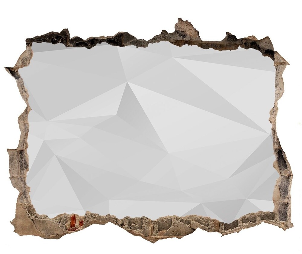 Wallmuralia.pl Dziura 3d fototapeta na ścianę Abstrakcja trójkąty